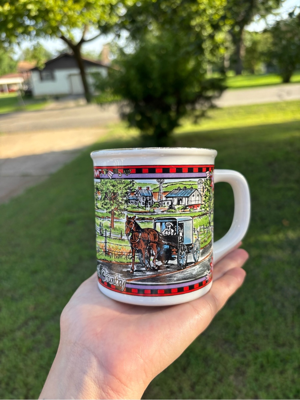 Amish Country Ceramic Coffee Mug